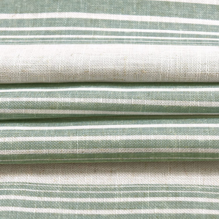 CLEAN WINDOW Aso Twill Stripe Linen Blend 52 in. W x 24 in. L