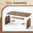 47" Rustic Brown Rectangle Coffee Table