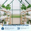 Serre en polycarbonate robuste de 6 pi x 4 pi avec structure en aluminium à installation rapide et grand évent extérieur-120848487
