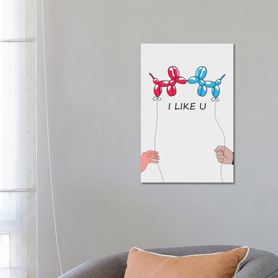 I Like U II by Mark Ashkenazi - Wrapped Canvas Print