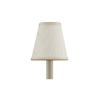 Marble 5'' H x 5'' W Paper Empire Candelabra Shade