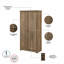 Armoire de rangement à 4 tablettes Huckins-404532867