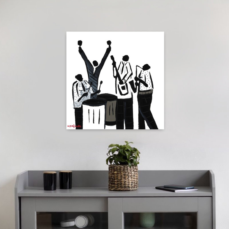 Noir, art abstrait contemporain, H 18 po x l 18 po