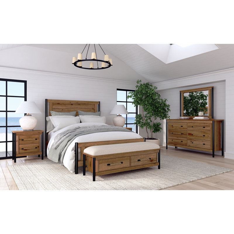 Norcross 5 piece Queen Bed set includes