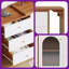 Bureau en coin réversible en L de 82,7 po avec tiroirs de rangement et armoire - brun rustique / blanc