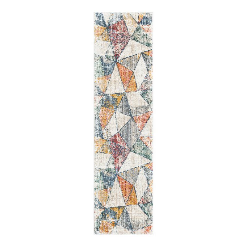 Caparro Geometric Rug, Runner 2'2" x 8'