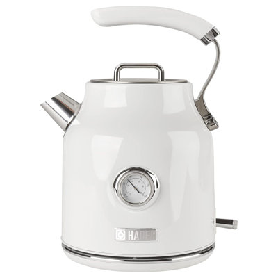 Bouilloire électrique Haden Dorset 1,7 litre avec base à 360 degrés, ivoire et chrome