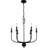 Blanche 6-Light Matte Black Chandelier