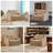 51'' Country-style Slipcovered Loveseat Sofa-1131675701