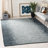 Exley Hand Woven Leather/Cotton Geometric Rug in Gray-1686898914