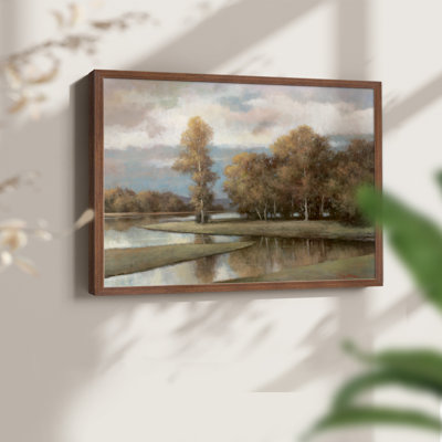 Winding River II -Framed Print - Restickable