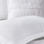4 pièces de courtepointe blanche à volants, mélange de coton avec coussin brodé à volants, 90% décoratif-125560813