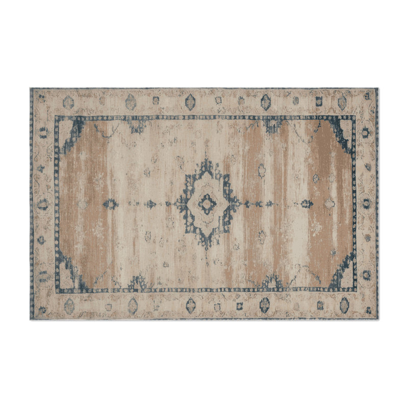 Tapis d'intérieur et d'extérieur surteint beige, Rectangulaire 3 pi x 5 pi