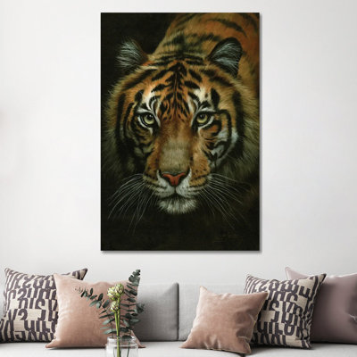 Tiger Portrait by David Stribbling - Print on Canvas