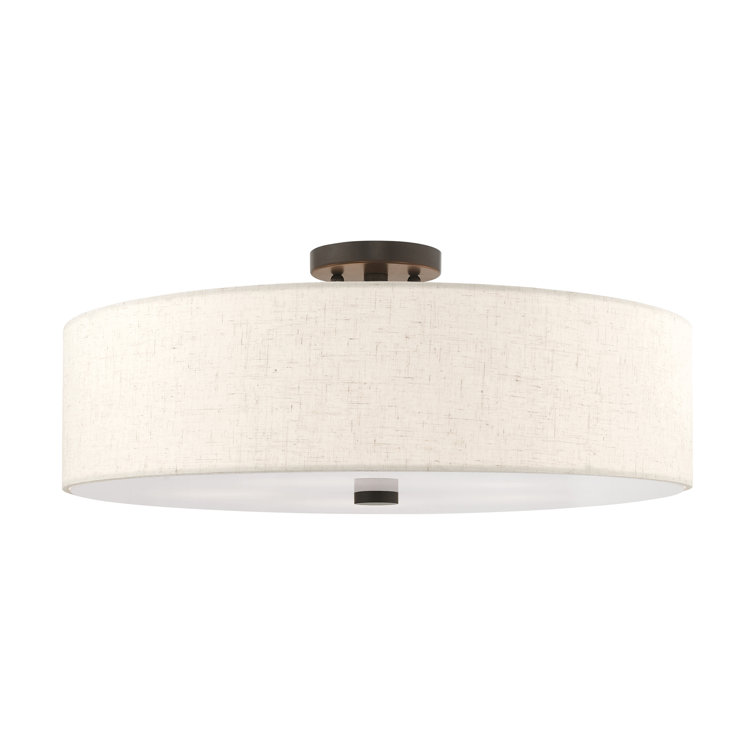 Flaire Fabric Semi Flush Mount