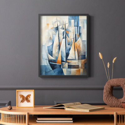 NAUTICAL Series CCCLXXXIII  -Premium Framed Print -Ready to Hang - No Nails Required