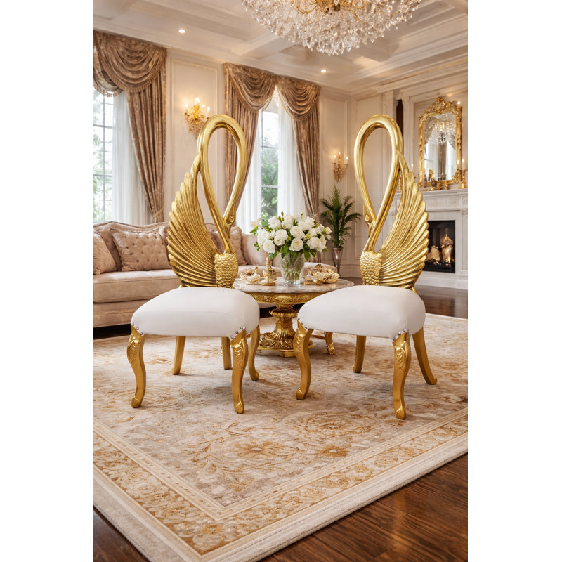 Bairbre Side Chair, White Velvet