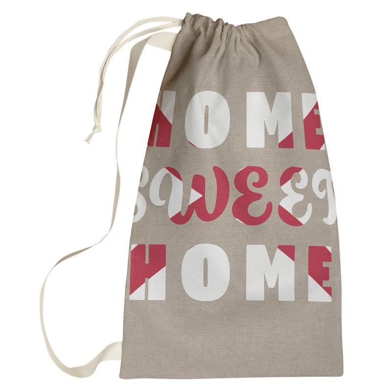 Fabric Laundry Bag with Handles, Large (76.5" H x 29.5" W x 1.5" D), Alabama