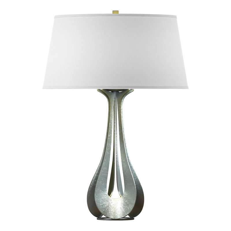 Lino 25.3" Table Lamp, Natural Anna, Vintage Platinum