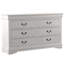 Commode rectangulaire à 6 tiroirs Sandburg-24075119