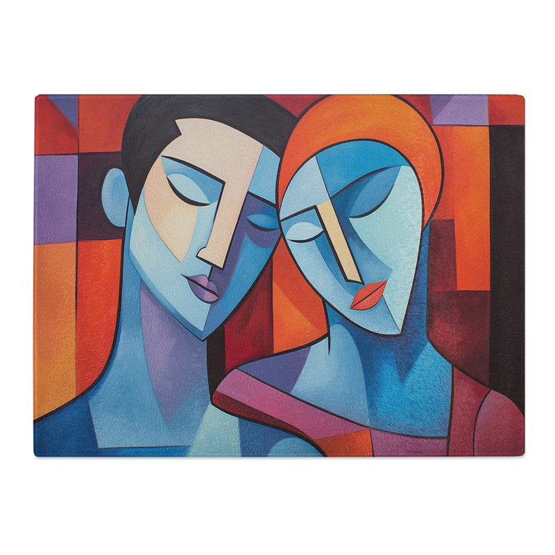 Lovers Constructivism  Glass Chopping Board