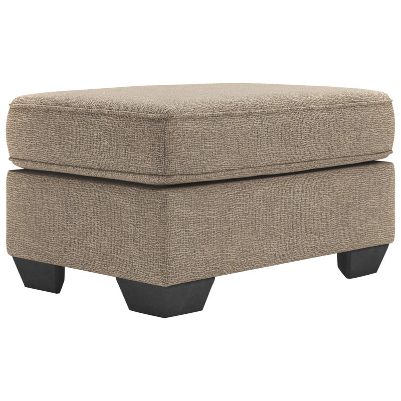 Greaves Upholstered Ottoman, Light Brown