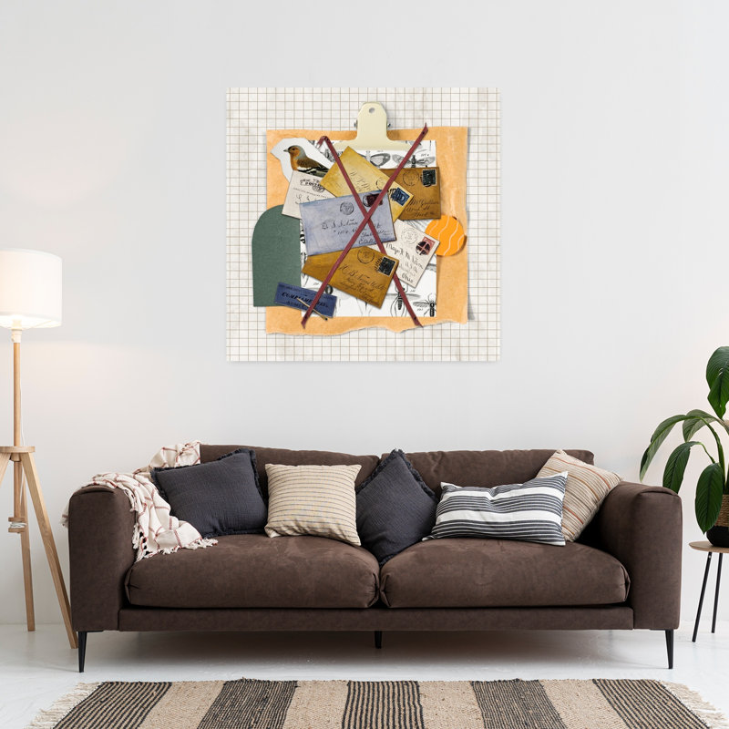 Art contemporain, art abstrait rétro, H 36 po x l 36 po