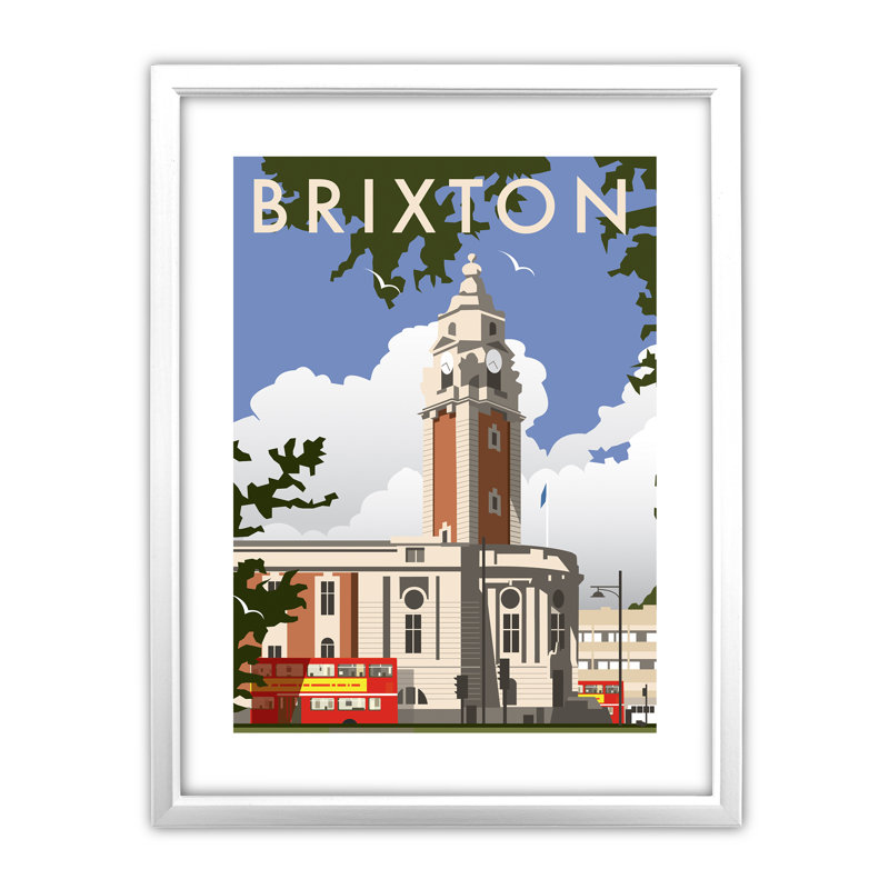 Dave Thompson - Single Picture Frame Print, White