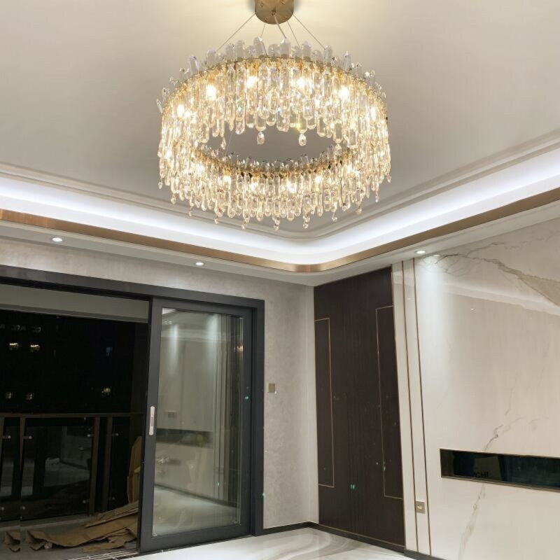 Ireland 8 - Light Crystal Chandelier, 45cm H x 60cm W x 60cm D