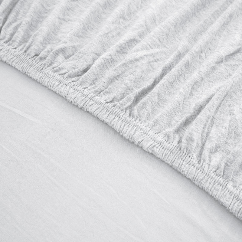Jersey Knit Fitted Sheet, Single (3'), White