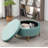 Mariantonietta Upholstered Round Storage Ottoman-1855773755
