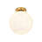 9.8 in. 1-Light Modern Globe Flush Mount