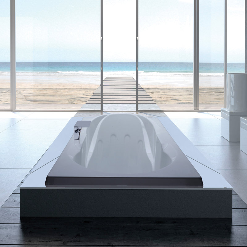MTI Solutions 65.75" Air Bathtub, White