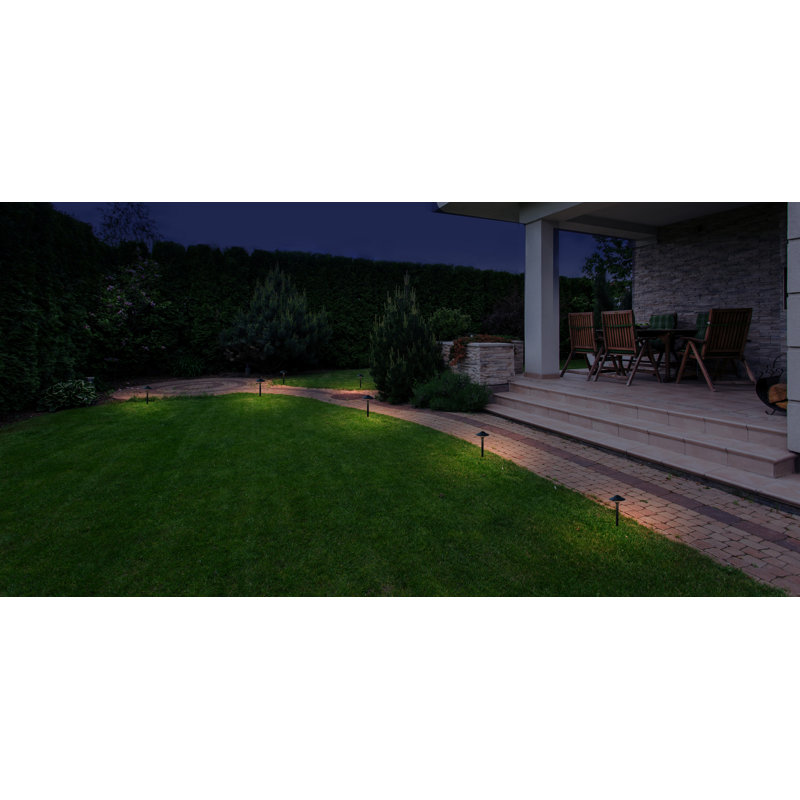 Ensemble de lumières de chemin en métal à basse tension intégrées en acier à DEL
