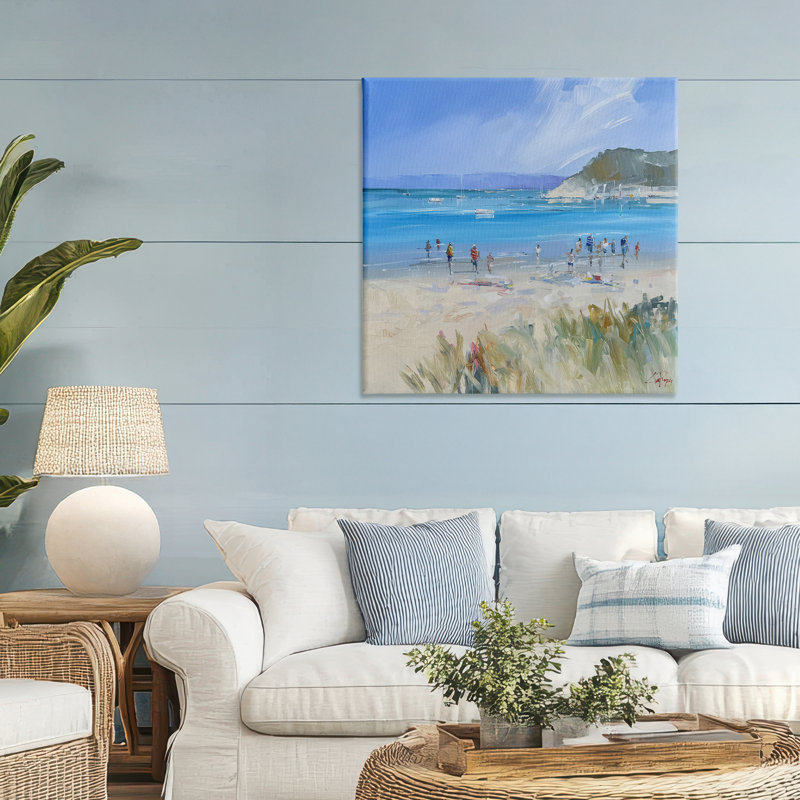 «Summer Sorrento Beachgoers», conception par Craig Trewin Penny, H 36 po x l 36 po