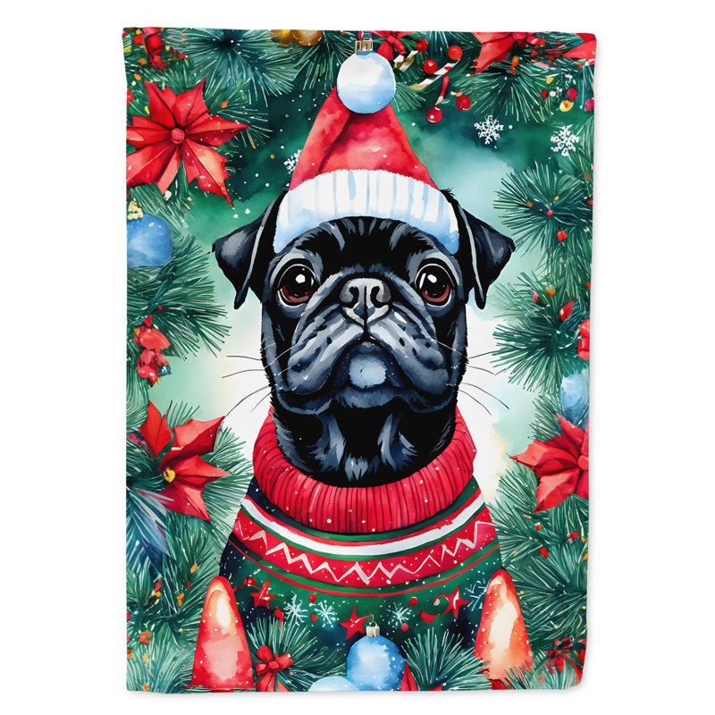 Double Sided Polyester Christmas, 15.5'' H x 11.25'' W