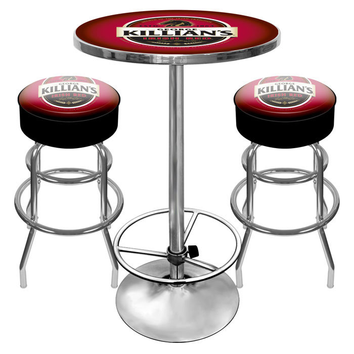Ensemble de table de pub 3 pièces killians bière salle de jeux