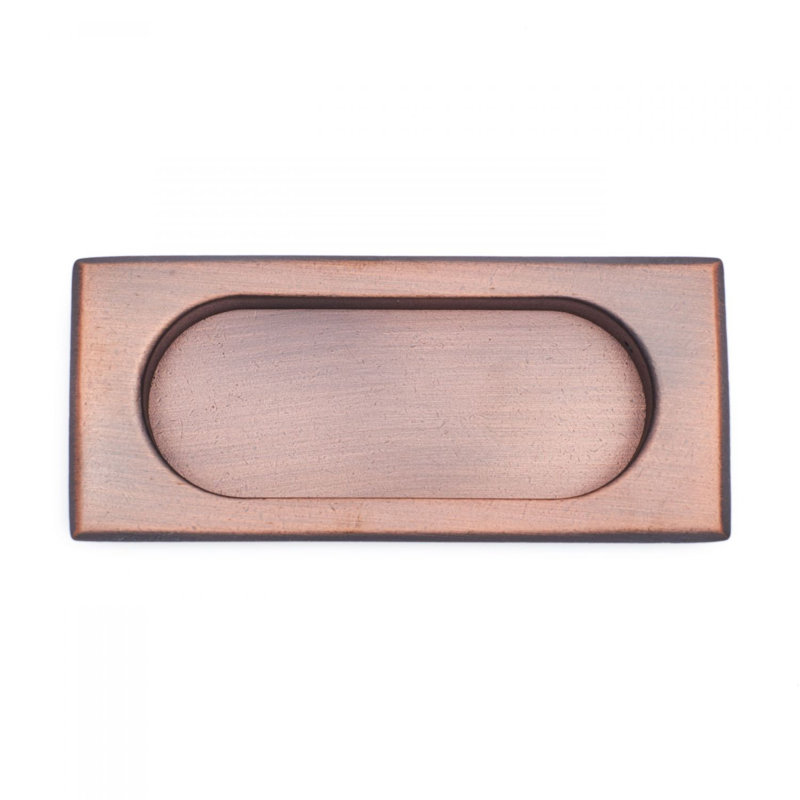 Poignée encastrée rectangulaire épaisse série CF, Distressed Copper