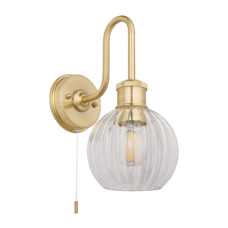 Lathrop 1 - Satin Brushed Gold Plate Barn Light