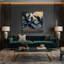 «Birds Common Grackle», art mural sur toile-1459581088