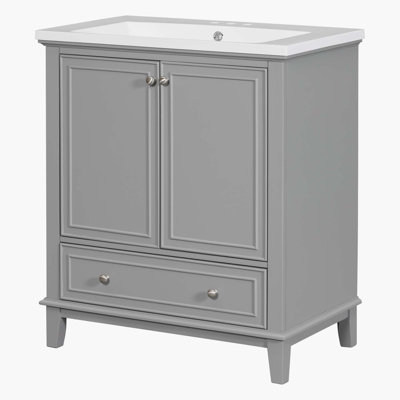Base de meuble-lavabo simple H 34,8 po x l 30 po x P 18 po seulement