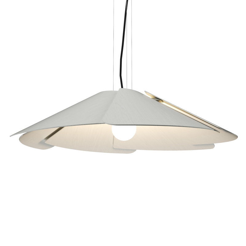 Luminaire suspendu accord fuchsia 1365, Blanc organique