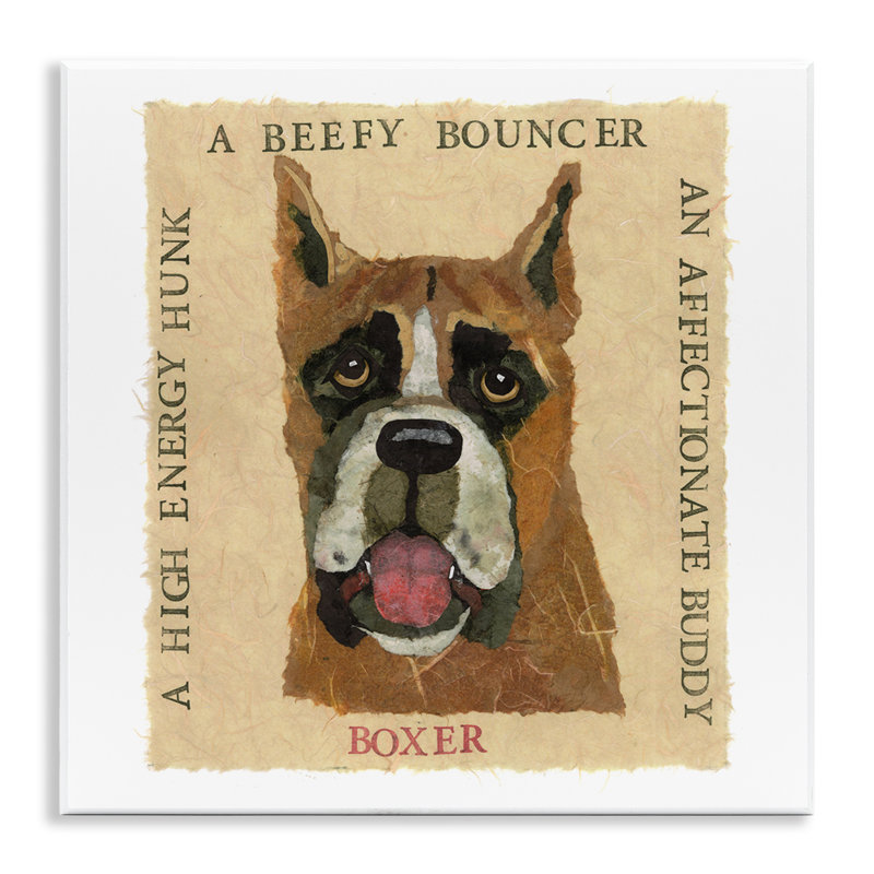 "Fun Boxer Pet", art mural par Nancy Overton