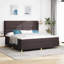  Lit sommier tapissier avec matelas 35,4 x 74,8 po gris foncé-1359583246-1359583247
