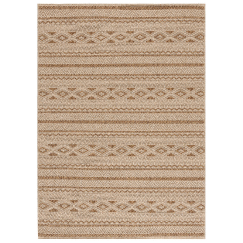 Larmont Sisal All-Weather Southwestern Indoor/Outdoor Area Rug, Rectangle 5'3" x 7'6"