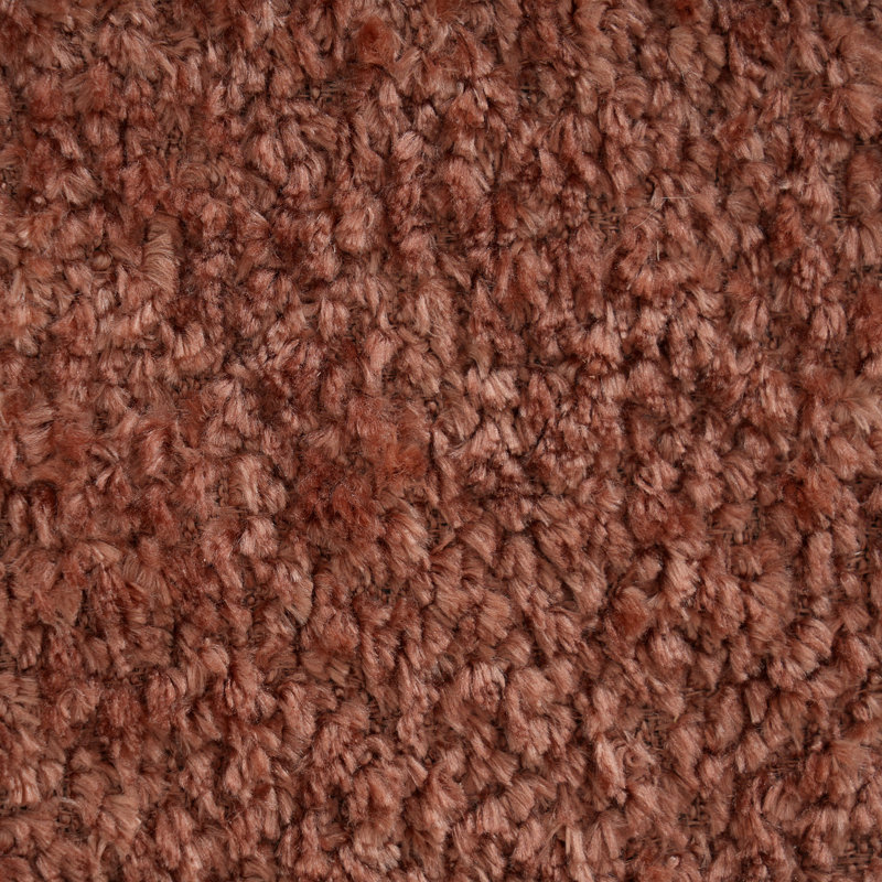 Banc de salle à manger rembourré Scarlett, Rust Red Boucle