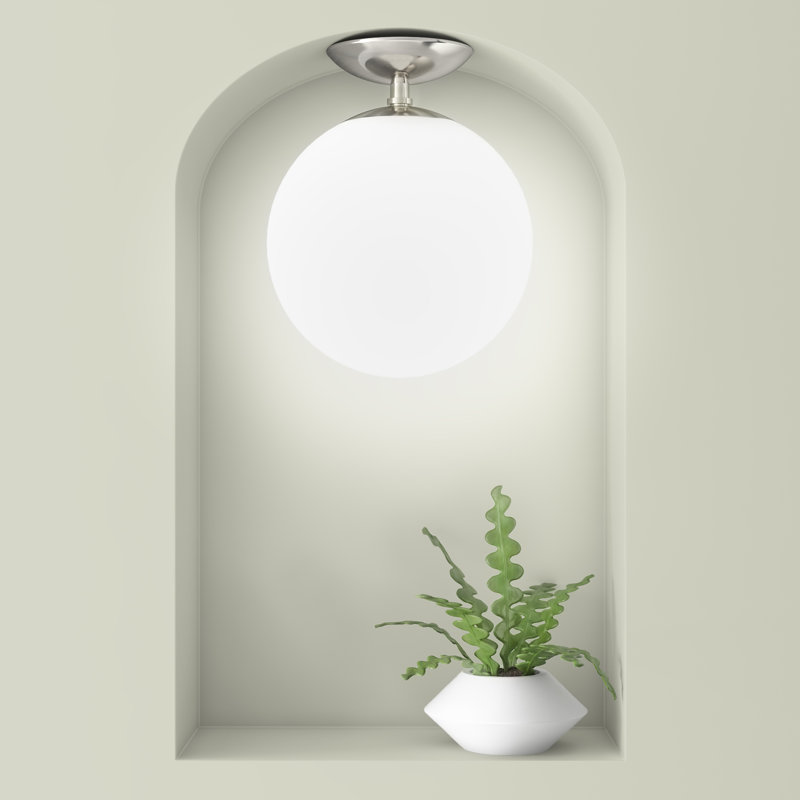 Bussiere Glass Semi Flush Mount