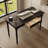 47.2" W Classic Writing Desk with Rubberwood Turned Legs and Storage Drawer