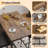 Dining Table Set For 2, Bar Table And Chairs Set With 3 Storage Shelves-111066833
