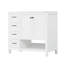 Meuble-lavabo avec comptoir d'évier, armoire de salle de bain 36 po avec deux portes et deux tiroirs-124573612